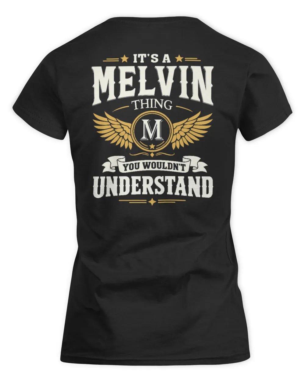 MELVIN KT06-M008 It’s a [NAME] Thing – You Wouldn’t Understand | Personalized Vintage T-Shirt - Women's Standard T-Shirt - Black
