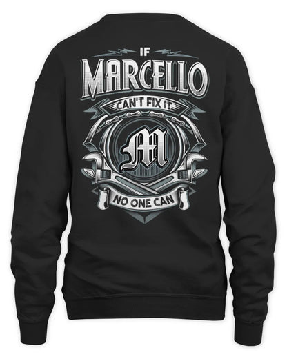 MARCELLO AP81-K4-626 - Personalized Ahmed Quote Apparel “If Ahmed Can't Fix It, No One Can” - Unisex Sweatshirt - Black