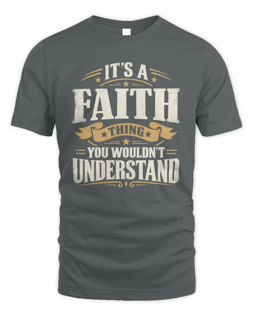 FAITH P08 TH51 - Personalized “It’s a/an [NAME] Thing – You Wouldn’t Understand” Shirt - Unisex Standard T-Shirt - Charcoal