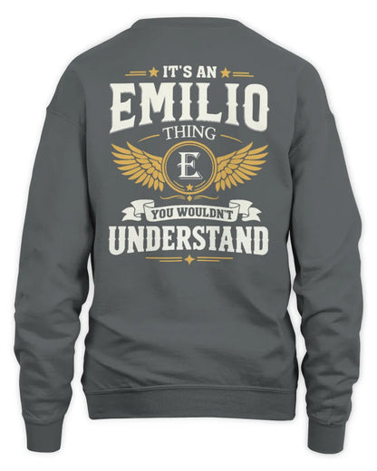 EMILIO KT06-M008 It’s a [NAME] Thing – You Wouldn’t Understand | Personalized Vintage T-Shirt - Unisex Sweatshirt - Charcoal