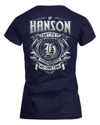 HANSON AP81-K4-626 - Personalized Ahmed Quote Apparel “If Ahmed Can't Fix It, No One Can” - Women's Standard T-Shirt - Navy