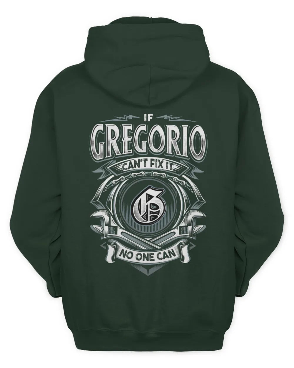 GREGORIO AP81-K4-626 - Personalized Ahmed Quote Apparel “If Ahmed Can't Fix It, No One Can” - Unisex Hoodie - Forest Green