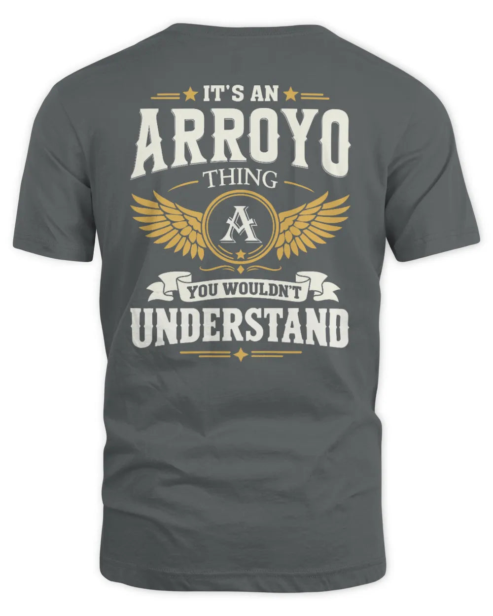 ARROYO KT06-M008 It’s a [NAME] Thing – You Wouldn’t Understand | Personalized Vintage T-Shirt - Unisex Standard T-Shirt - Charcoal