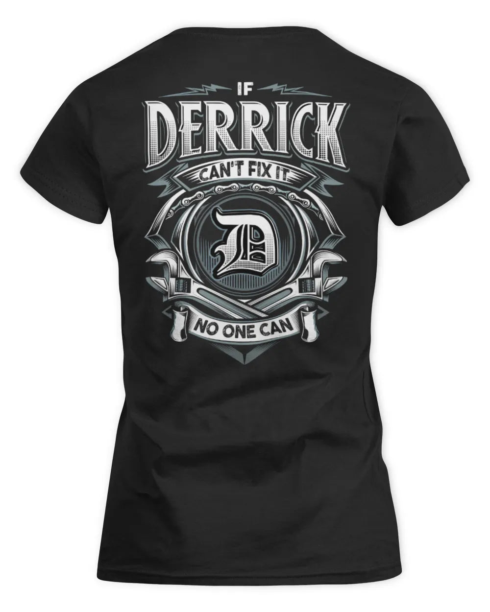 DERRICK AP81-K4-626 - Personalized Ahmed Quote Apparel “If Ahmed Can't Fix It, No One Can” - Women's Standard T-Shirt - Black
