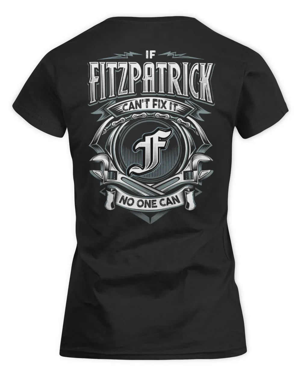 FITZPATRICK AP81-K4-626 - Personalized Ahmed Quote Apparel “If Ahmed Can't Fix It, No One Can” - Women's Standard T-Shirt - Black