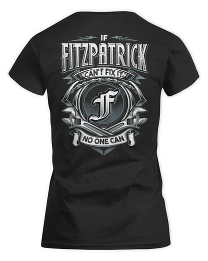 FITZPATRICK AP81-K4-626 - Personalized Ahmed Quote Apparel “If Ahmed Can't Fix It, No One Can” - Women's Standard T-Shirt - Black