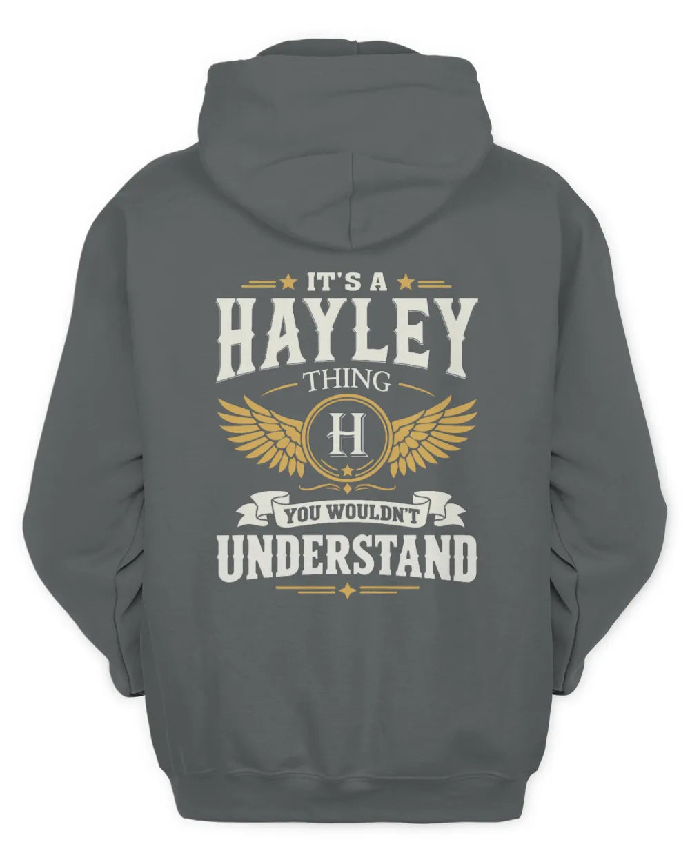 HAYLEY KT06-M008 It’s a [NAME] Thing – You Wouldn’t Understand | Personalized Vintage T-Shirt - Unisex Hoodie - Charcoal