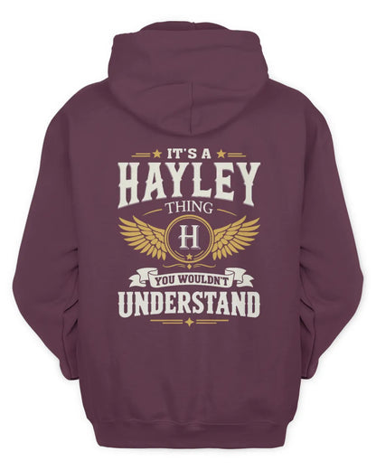 HAYLEY KT06-M008 It’s a [NAME] Thing – You Wouldn’t Understand | Personalized Vintage T-Shirt - Unisex Hoodie - Maroon