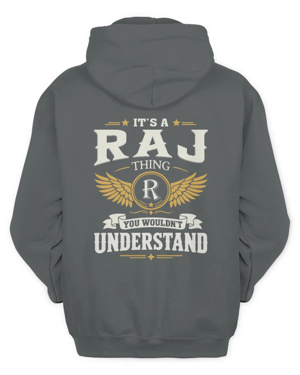RAJ KT06-M008 It’s a [NAME] Thing – You Wouldn’t Understand | Personalized Vintage T-Shirt - Unisex Hoodie - Charcoal