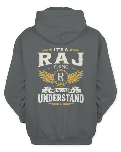 RAJ KT06-M008 It’s a [NAME] Thing – You Wouldn’t Understand | Personalized Vintage T-Shirt - Unisex Hoodie - Charcoal