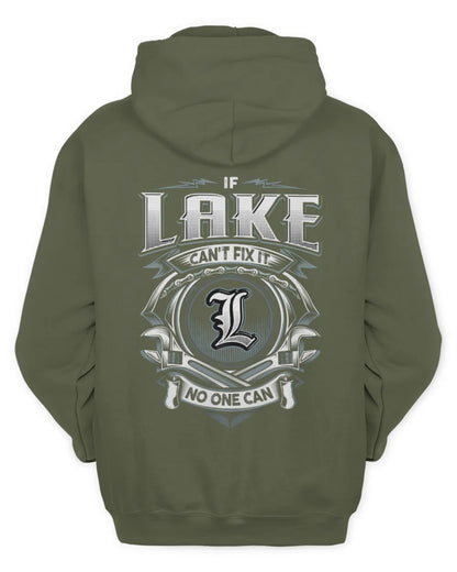 LAKE AP81-K4-626 - Personalized Ahmed Quote Apparel “If Ahmed Can't Fix It, No One Can” - Unisex Hoodie - Military Green