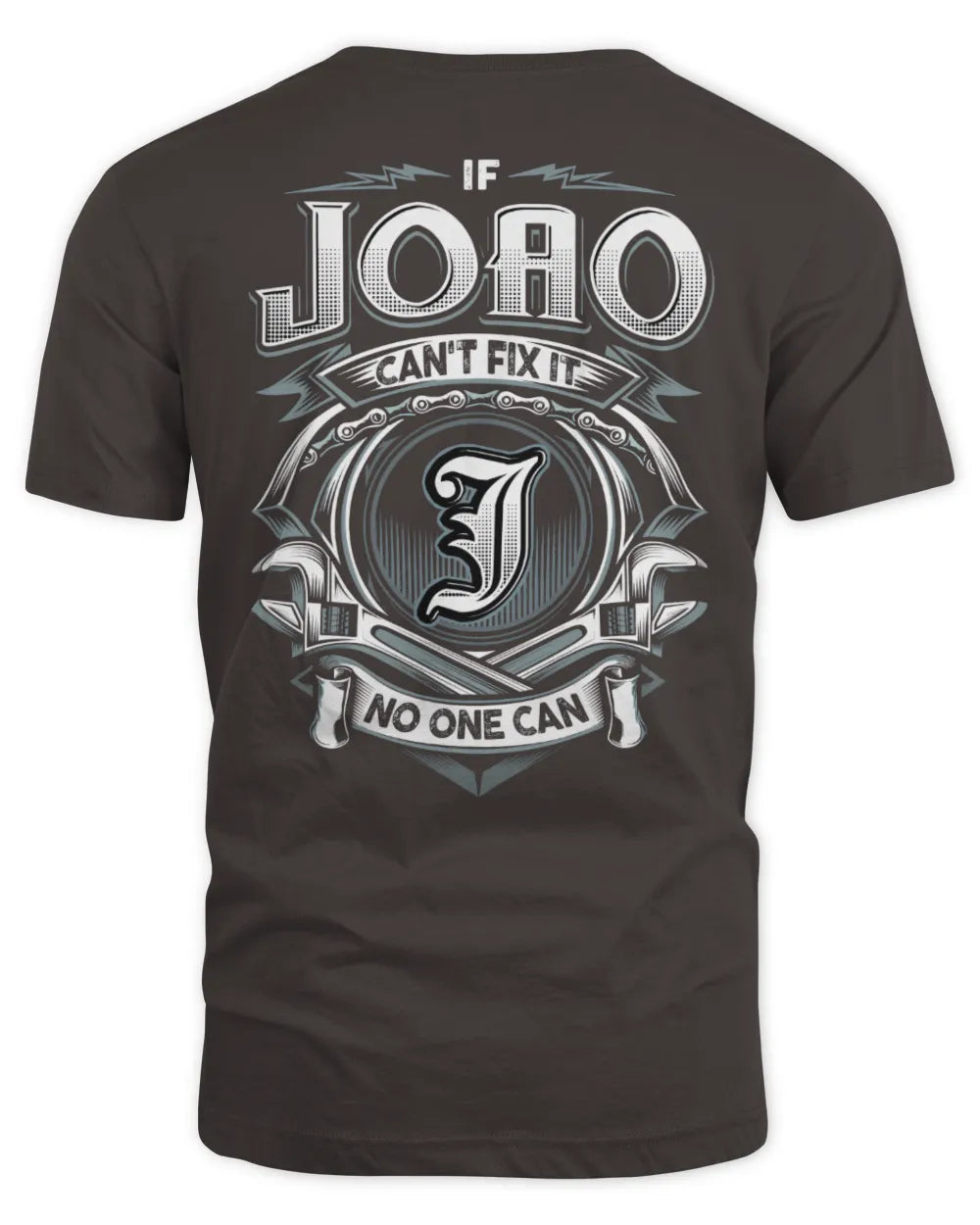 JOAO AP81-K4-626 - Personalized Ahmed Quote Apparel “If Ahmed Can't Fix It, No One Can” - Unisex Standard T-Shirt - Dark Chocolate