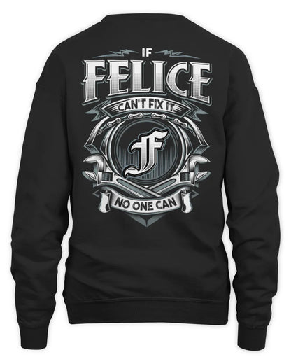 FELICE AP81-K4-626 - Personalized Ahmed Quote Apparel “If Ahmed Can't Fix It, No One Can” - Unisex Sweatshirt - Black