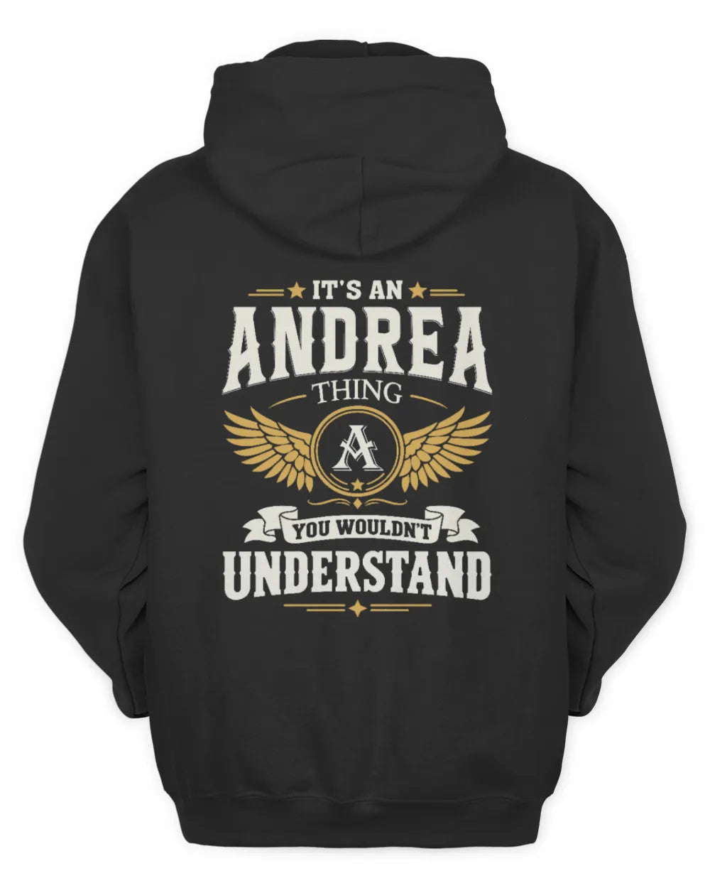 ANDREA KT06-M008 It’s a [NAME] Thing – You Wouldn’t Understand | Personalized Vintage T-Shirt - Unisex Hoodie - Black