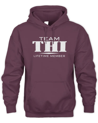 THI BL62-K4-128 - Personalized “Team NAME Lifetime Member” - Unisex Hoodie - Maroon