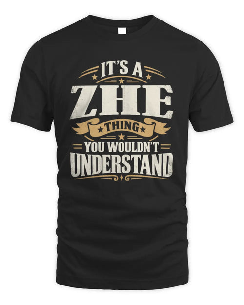 ZHE P08 TH51 - Personalized “It’s a/an [NAME] Thing – You Wouldn’t Understand” Shirt - Unisex Standard T-Shirt - Black