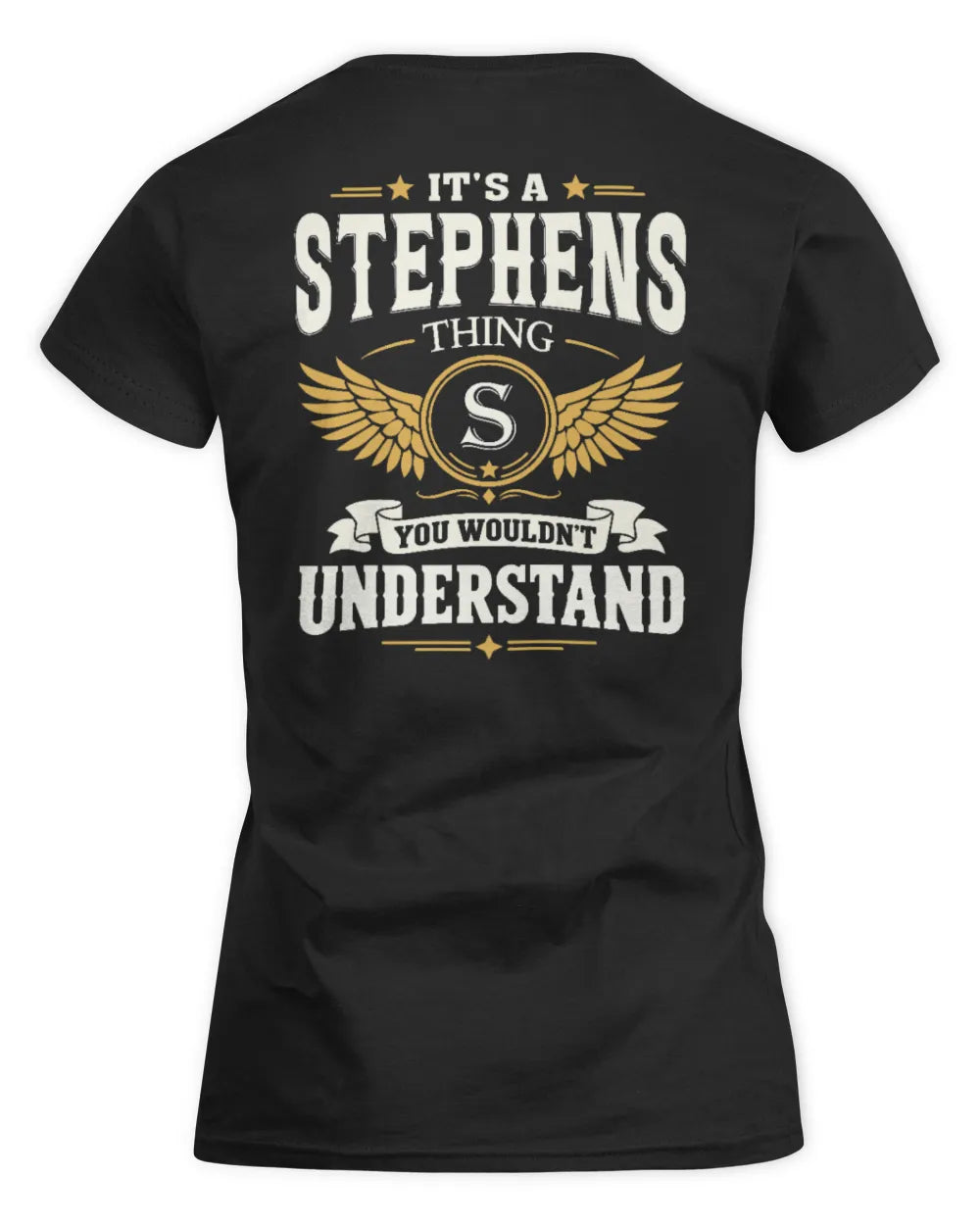 STEPHENS KT06-M008 It’s a [NAME] Thing – You Wouldn’t Understand | Personalized Vintage T-Shirt - Women's Standard T-Shirt - Black