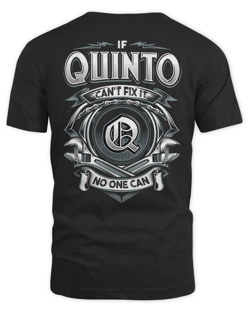 QUINTO AP81-K4-626 - Personalized Ahmed Quote Apparel “If Ahmed Can't Fix It, No One Can” - Unisex Standard T-Shirt - Black
