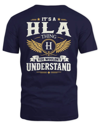 HLA KT06-M008 It’s a [NAME] Thing – You Wouldn’t Understand | Personalized Vintage T-Shirt - Unisex Standard T-Shirt - Navy