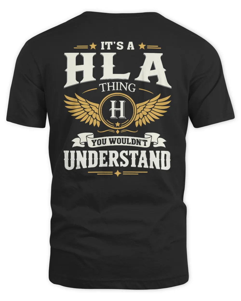 HLA KT06-M008 It’s a [NAME] Thing – You Wouldn’t Understand | Personalized Vintage T-Shirt - Unisex Standard T-Shirt - Black