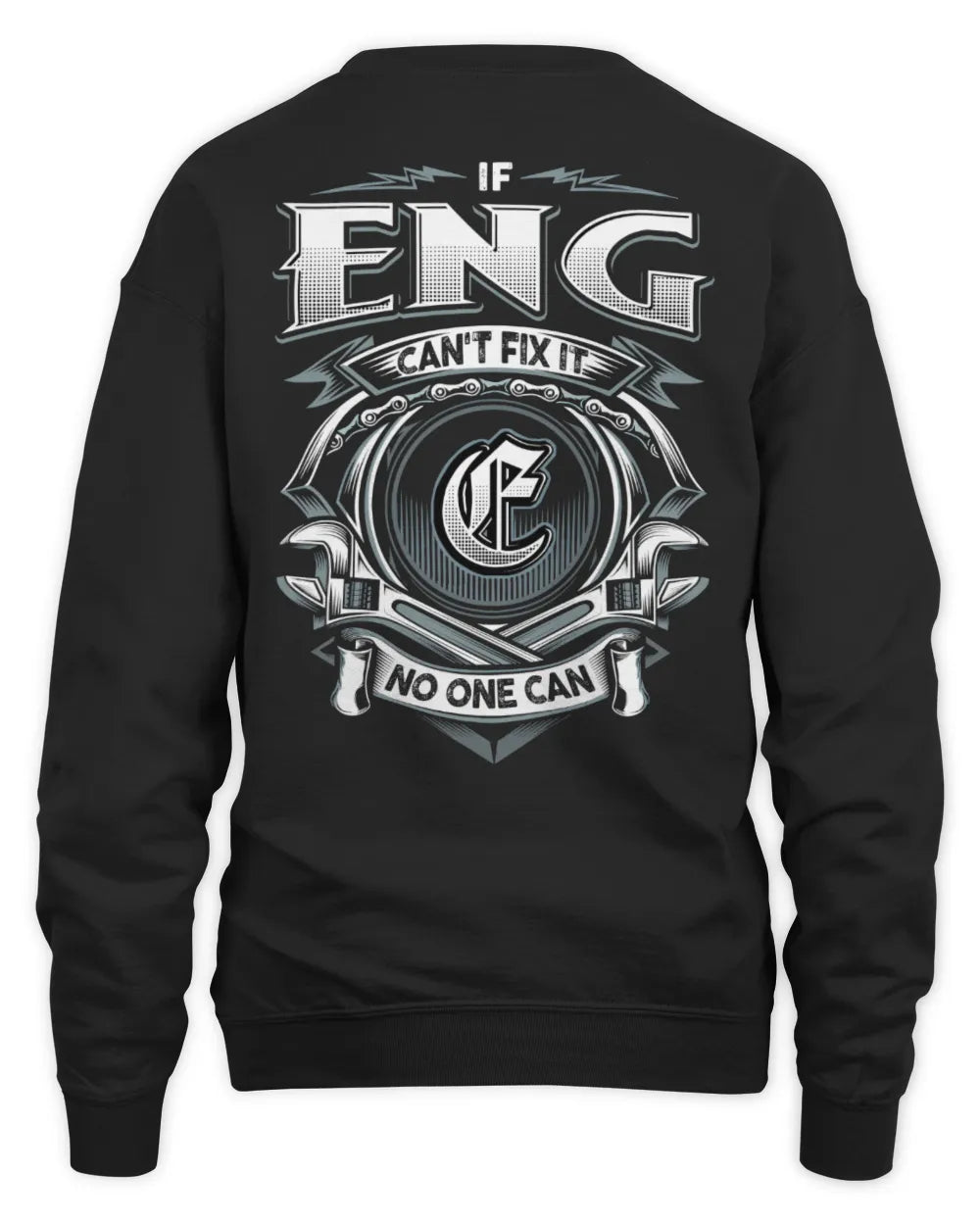 ENG AP81-K4-626 - Personalized Ahmed Quote Apparel “If Ahmed Can't Fix It, No One Can” - Unisex Sweatshirt - Black