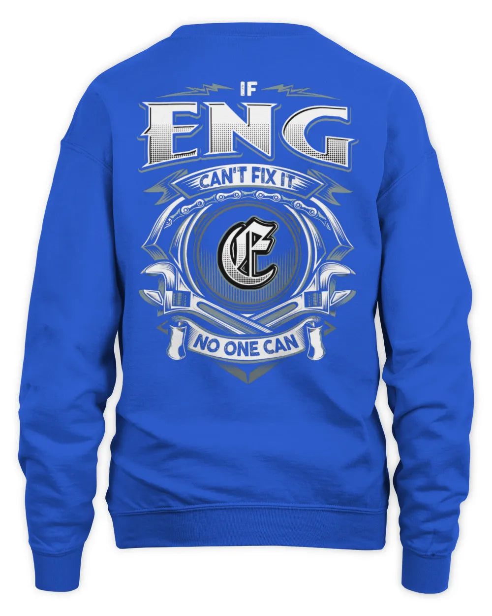 ENG AP81-K4-626 - Personalized Ahmed Quote Apparel “If Ahmed Can't Fix It, No One Can” - Unisex Sweatshirt - Royal