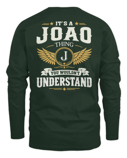 JOAO KT06-M008 It’s a [NAME] Thing – You Wouldn’t Understand | Personalized Vintage T-Shirt - Men's Long Sleeved T-Shirt - Forest Green
