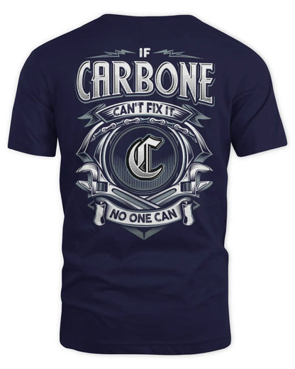 CARBONE AP81-K4-626 - Personalized Ahmed Quote Apparel “If Ahmed Can't Fix It, No One Can” - Unisex Standard T-Shirt - Navy