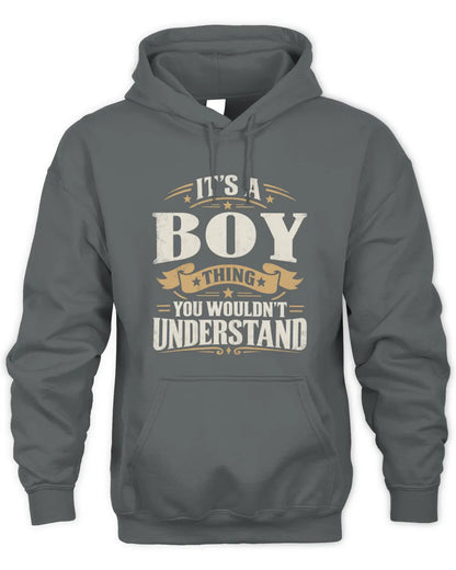 BOY P08 TH51 - Personalized “It’s a/an [NAME] Thing – You Wouldn’t Understand” Shirt - Unisex Hoodie - Charcoal