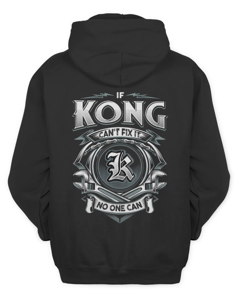 KONG AP81-K4-626 - Personalized Ahmed Quote Apparel “If Ahmed Can't Fix It, No One Can” - Unisex Hoodie - Black