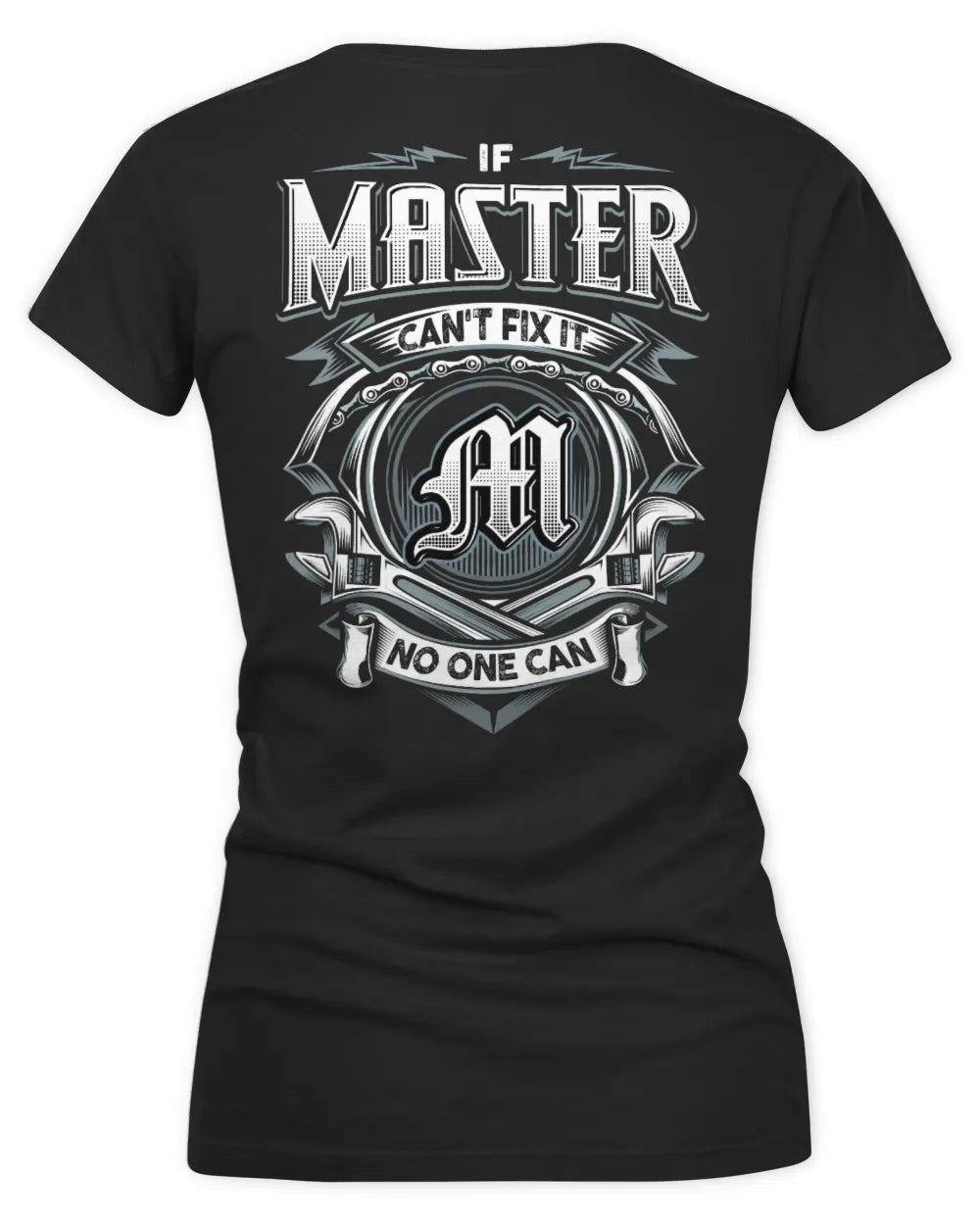 MASTER AP81-K4-626 - Personalized Ahmed Quote Apparel “If Ahmed Can't Fix It, No One Can” - Women's V-Neck T-Shirt - Black