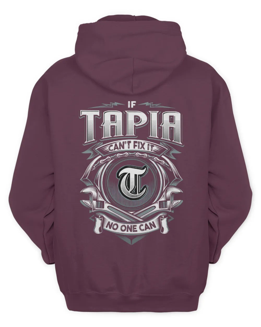 TAPIA AP81-K4-626 - Personalized Ahmed Quote Apparel “If Ahmed Can't Fix It, No One Can” - Unisex Hoodie - Maroon