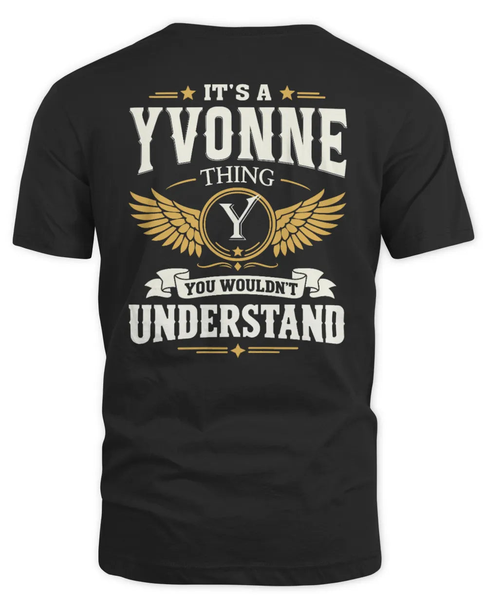 YVONNE KT06-M008 It’s a [NAME] Thing – You Wouldn’t Understand | Personalized Vintage T-Shirt - Unisex Standard T-Shirt - Black