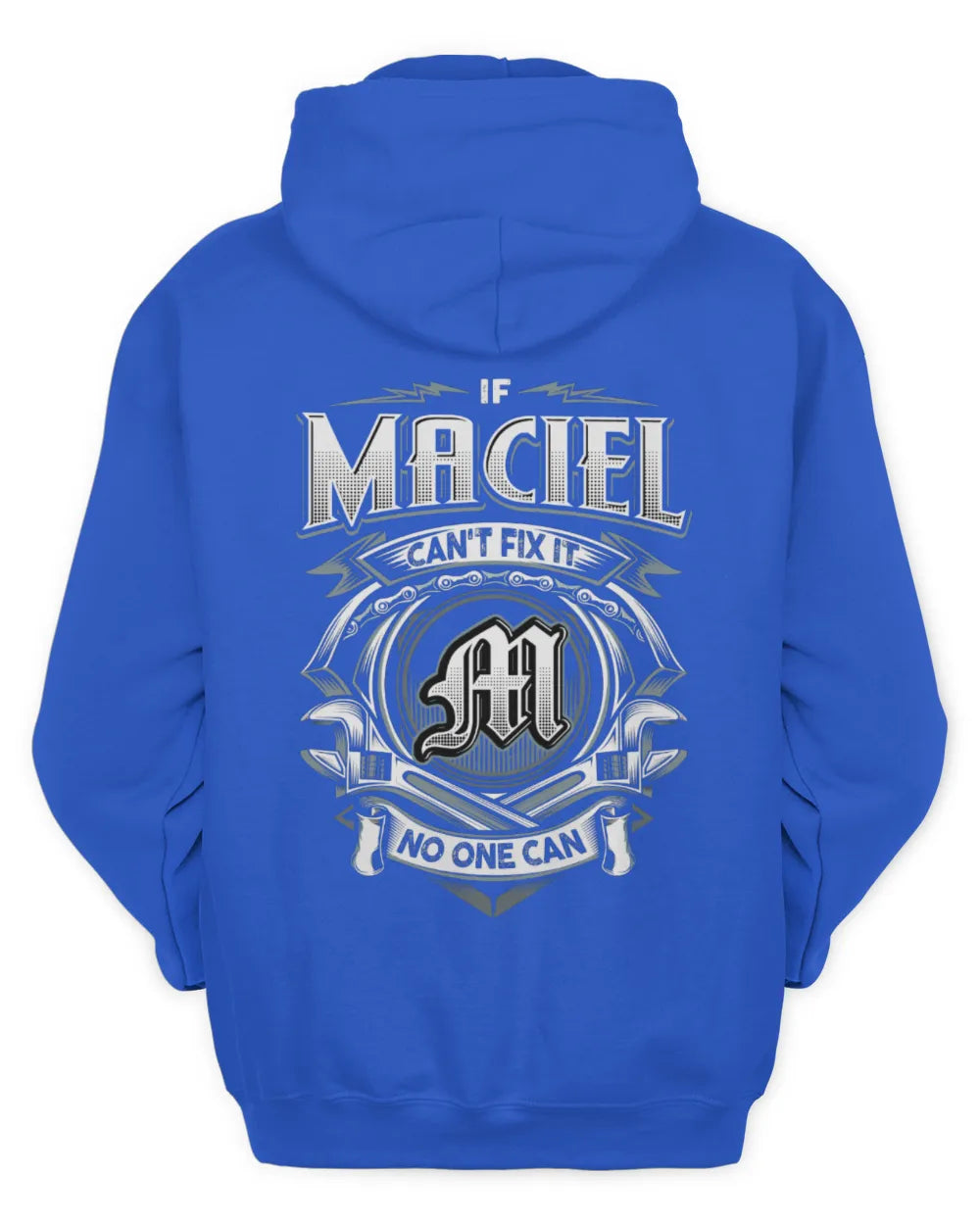 MACIEL AP81-K4-626 - Personalized Ahmed Quote Apparel “If Ahmed Can't Fix It, No One Can” - Unisex Hoodie - Royal