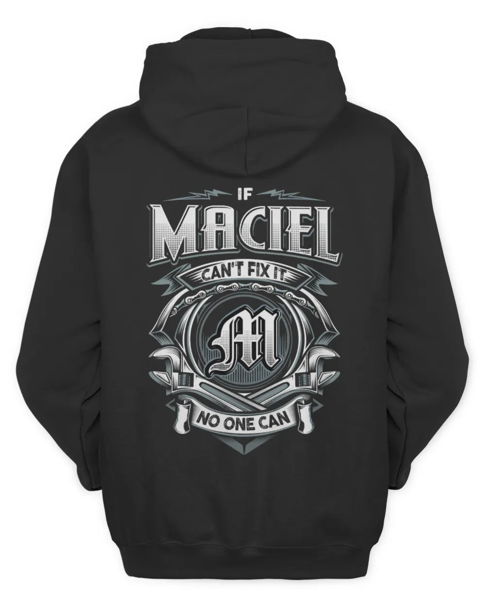 MACIEL AP81-K4-626 - Personalized Ahmed Quote Apparel “If Ahmed Can't Fix It, No One Can” - Unisex Hoodie - Black