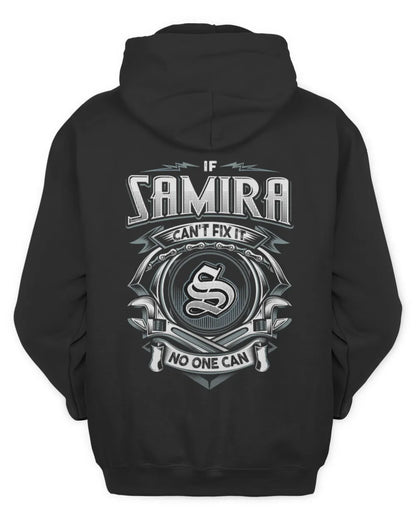 SAMIRA AP81-K4-626 - Personalized Ahmed Quote Apparel “If Ahmed Can't Fix It, No One Can” - Unisex Hoodie - Black