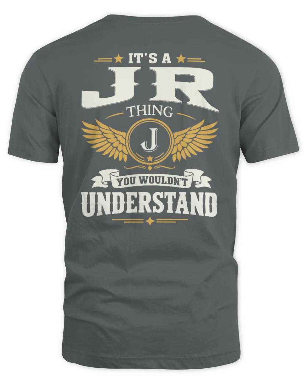 JR KT06-M008 It’s a [NAME] Thing – You Wouldn’t Understand | Personalized Vintage T-Shirt - Unisex Standard T-Shirt - Charcoal