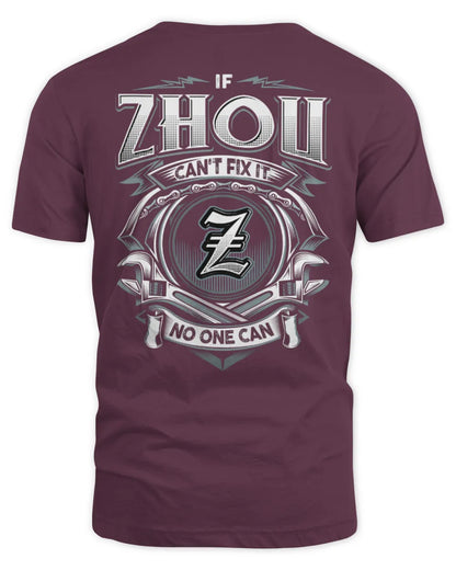 ZHOU AP81-K4-626 - Personalized Ahmed Quote Apparel “If Ahmed Can't Fix It, No One Can” - Unisex Standard T-Shirt - Maroon
