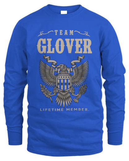 GLOVER TP06-K82 – Personalized Classic Style Apparel “Team NAME Lifetime Member” - Men's Long Sleeved T-Shirt - Royal