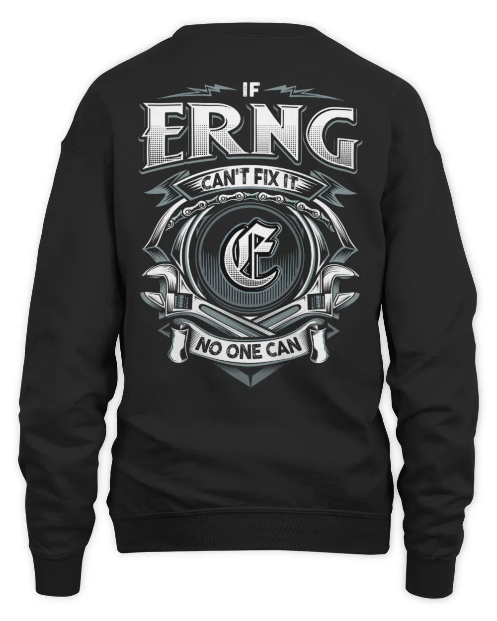 ERNG AP81-K4-626 - Personalized Ahmed Quote Apparel “If Ahmed Can't Fix It, No One Can” - Unisex Sweatshirt - Black