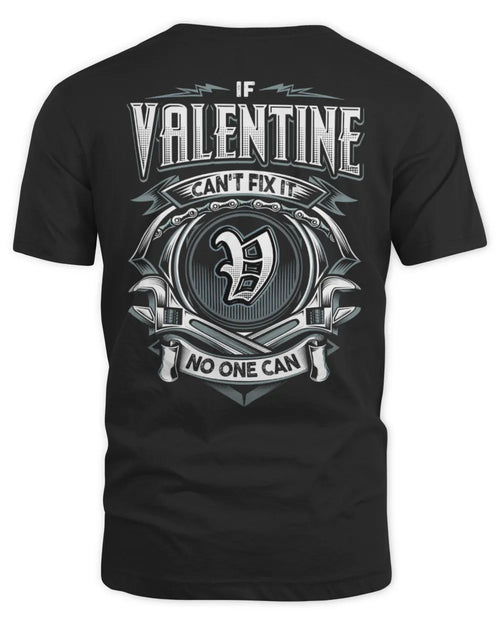 VALENTINE AP81-K4-626 - Personalized Ahmed Quote Apparel “If Ahmed Can't Fix It, No One Can” - Unisex Standard T-Shirt - Black