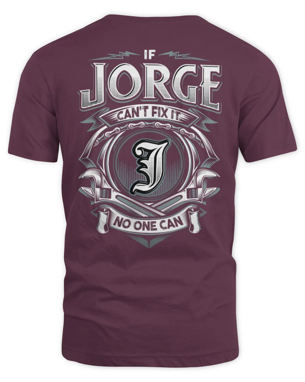 JORGE AP81-K4-626 - Personalized Ahmed Quote Apparel “If Ahmed Can't Fix It, No One Can” - Unisex Standard T-Shirt - Maroon