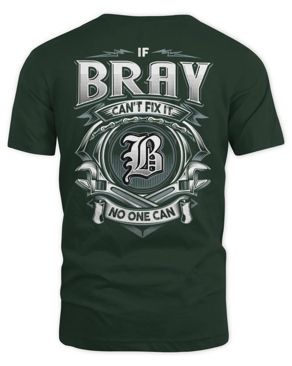 BRAY AP81-K4-626 - Personalized Ahmed Quote Apparel “If Ahmed Can't Fix It, No One Can” - Unisex Standard T-Shirt - Forest Green