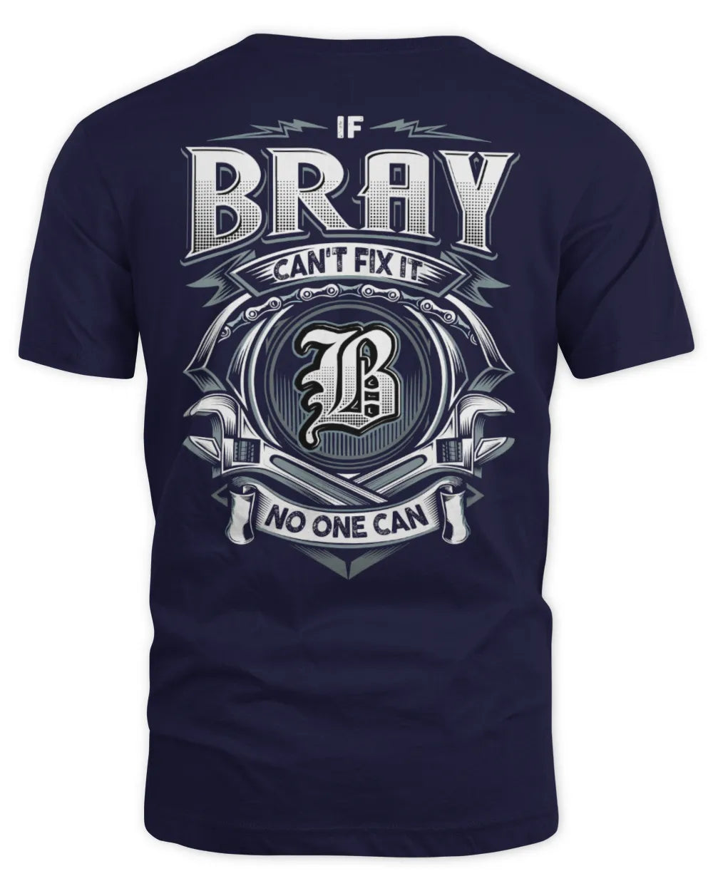 BRAY AP81-K4-626 - Personalized Ahmed Quote Apparel “If Ahmed Can't Fix It, No One Can” - Unisex Standard T-Shirt - Navy