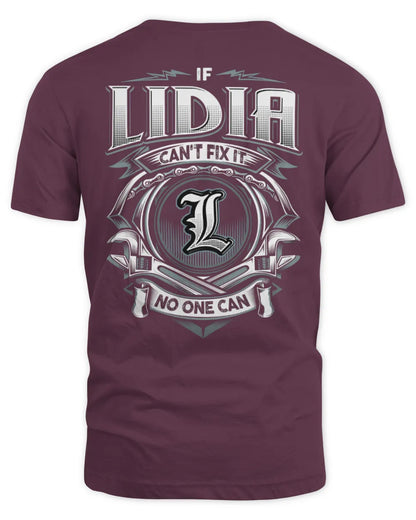 LIDIA AP81-K4-626 - Personalized Ahmed Quote Apparel “If Ahmed Can't Fix It, No One Can” - Unisex Standard T-Shirt - Maroon