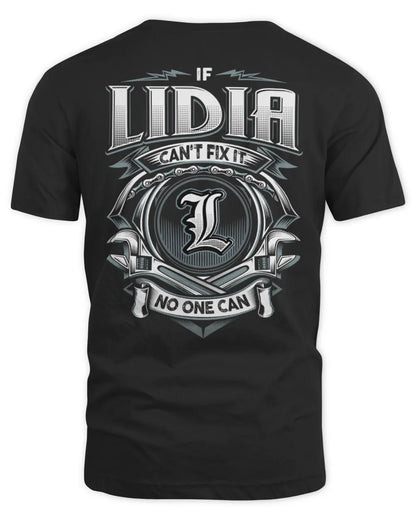 LIDIA AP81-K4-626 - Personalized Ahmed Quote Apparel “If Ahmed Can't Fix It, No One Can” - Unisex Standard T-Shirt - Black