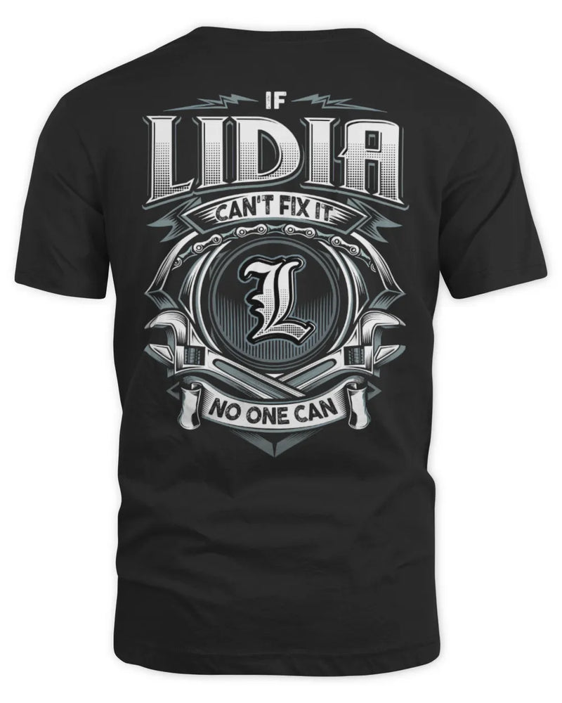 LIDIA AP81-K4-626 - Personalized Ahmed Quote Apparel “If Ahmed Can't Fix It, No One Can” - Unisex Standard T-Shirt - Black