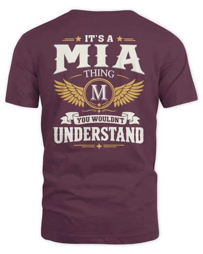 MIA KT06-M008 It’s a [NAME] Thing – You Wouldn’t Understand | Personalized Vintage T-Shirt - Unisex Standard T-Shirt - Maroon