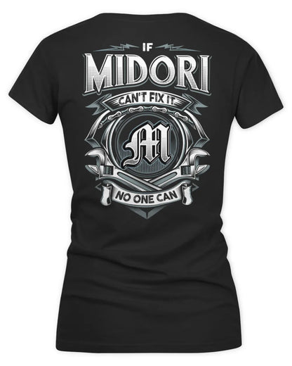MIDORI AP81-K4-626 - Personalized Ahmed Quote Apparel “If Ahmed Can't Fix It, No One Can” - Women's V-Neck T-Shirt - Black