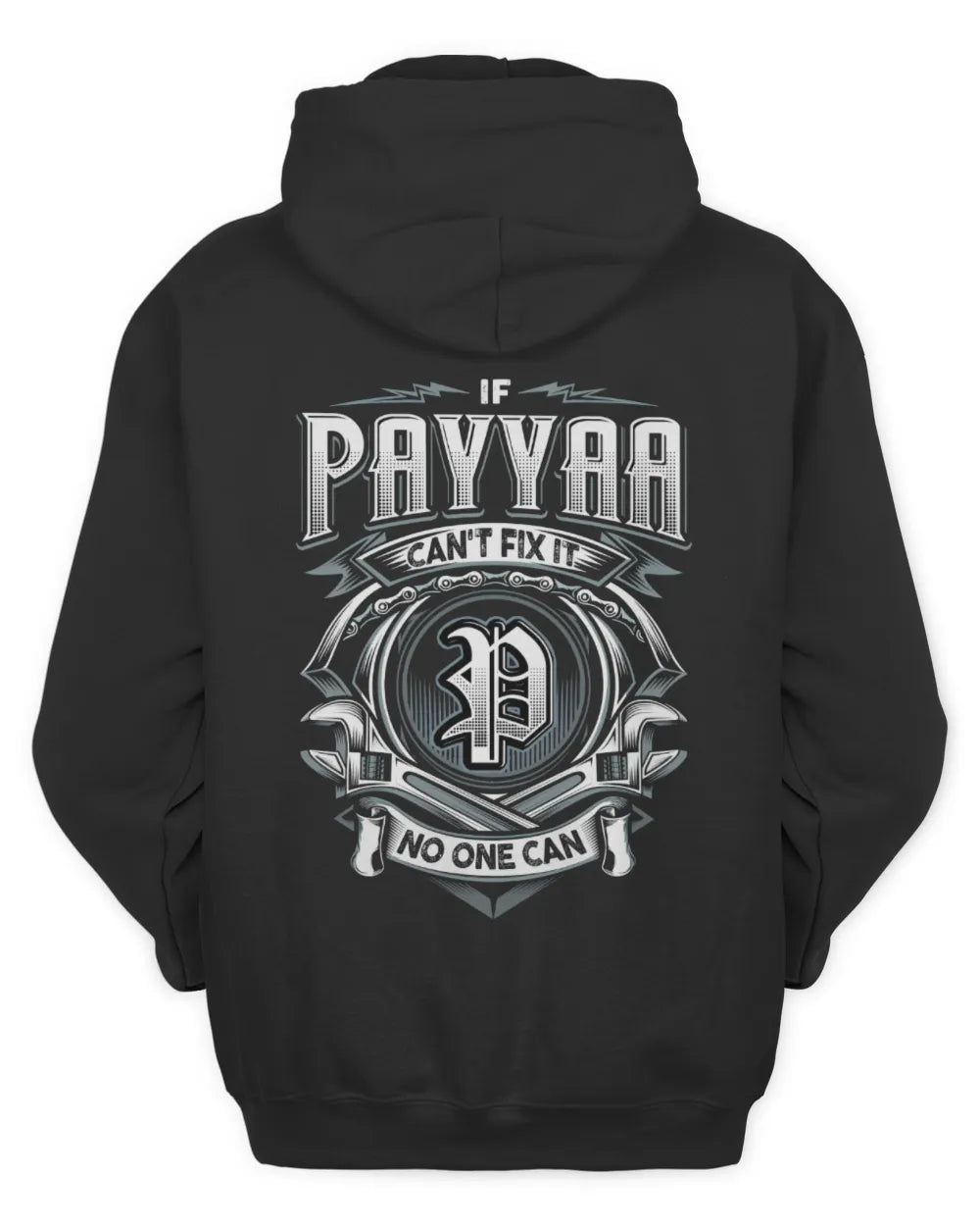 PAYYAA AP81-K4-626 - Personalized Ahmed Quote Apparel “If Ahmed Can't Fix It, No One Can” - Unisex Hoodie - Black